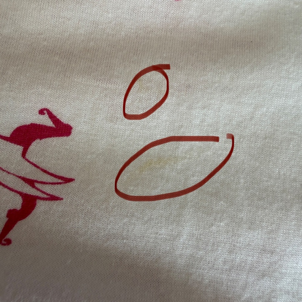 Simply Basic Vintage Circus Print Sleeping T-Shir… - image 6